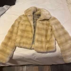 Vintage Cropped Fur Jacket